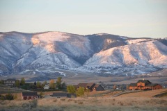 "The Ancient Big Horns at Dawn", Sheridan, Wyoming