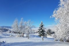 "Winter Wonderland", Home of "Man Who Lives by the Mountains" Sheridan, Wyoming