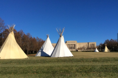 "Indian Tipis at the Nelson Atkins Museum" (II), Kansas City, Missouri