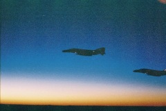 "McDonnell Douglas F-4s at Sunset"