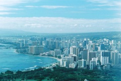 "Waikiki Skyline", Hawaii, (from Diamond Head)