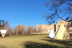 "Indian Tipis at the Nelson-Atkins Museum" (I), Kansas City, Missouri